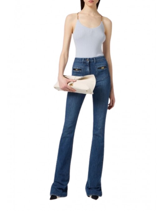 TOP ELISABETTA FRANCHI, Knit top with a slim fit - TK52B56E2EA7 TOP ELISABETTA FRANCHI, Knit top with a slim fit - TK52B56E2EA7