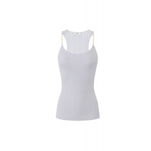 TOP ELISABETTA FRANCHI, Knit top with a slim fit TOP ELISABETTA FRANCHI, Knit top with a slim fit