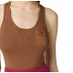 TOP ELISABETTA FRANCHI,Top in ribbed knit fabric with breast pocket, Brown - TK53B56E2EC1 TOP ELISABETTA FRANCHI,Top in ribbed knit fabric with breast pocket, Brown - TK53B56E2EC1