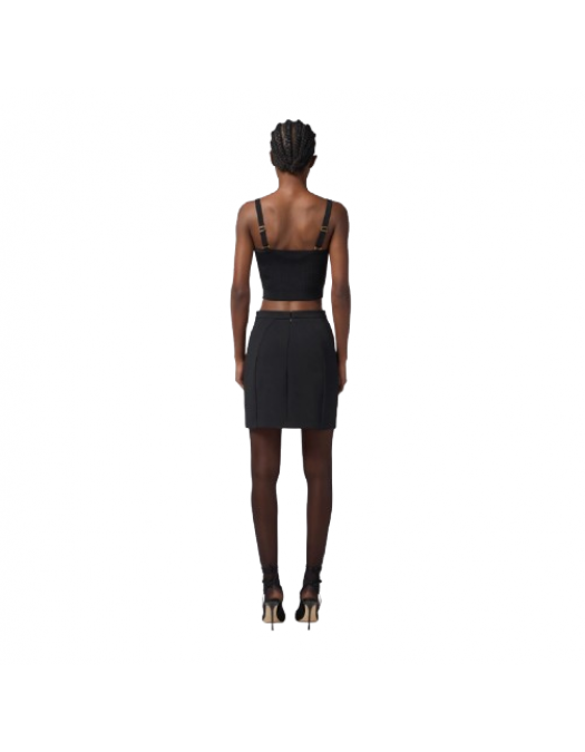 TOP ELISABETTA FRANCHI,Knit top with logo details - TK61S56E2110 TOP ELISABETTA FRANCHI,Knit top with logo details - TK61S56E2110