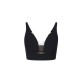 Top ELISABETTA FRANCHI, In crêpe fabric with jewel detail, Black - TO04857E2110