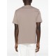 Tricou BRUNELLO CUCINELLI,Beige cotton T-shirt with contrast trims - M0B137427CZM82 Tricou BRUNELLO CUCINELLI,Beige cotton T-shirt with contrast trims - M0B137427CZM82