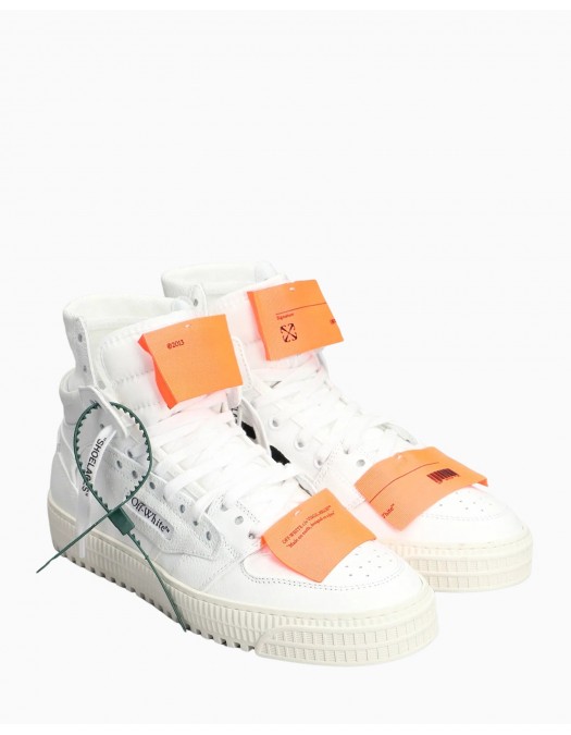 Sneakers OFF WHITE, Off Court 3.0 High Top White, Tag Verde - OMIA065C99LEA0040120