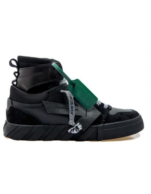 Sneakers OFF WHITE, HIGH TOP VULCANIZED Black Tag Verde - OMIA225F22LEA0011010