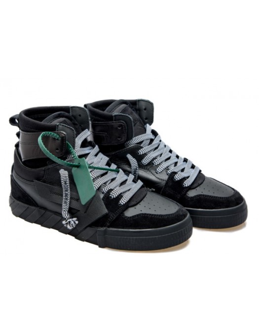 Sneakers OFF WHITE, HIGH TOP VULCANIZED Black Tag Verde - OMIA225F22LEA0011010