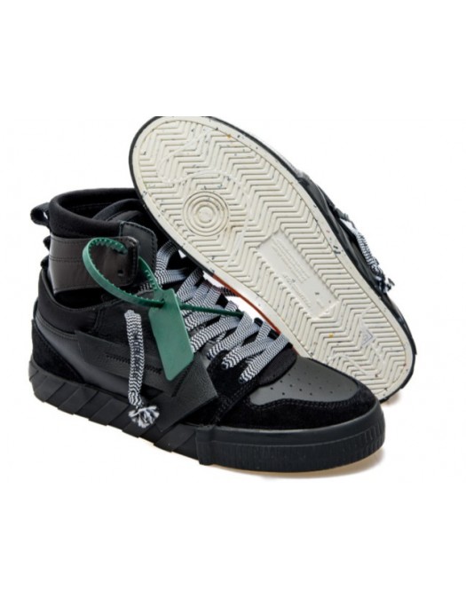 Sneakers OFF WHITE, HIGH TOP VULCANIZED Black Tag Verde - OMIA225F22LEA0011010