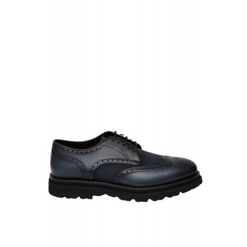 Pantofi FRANCESCHETTI, Brogue Style, Leather Detail, Navy Blue Pantofi FRANCESCHETTI, Brogue Style, Leather Detail, Navy Blue