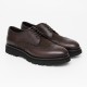 Pantofi FRANCESCHETTI, Brogue Style, Leather Detail, Dark Brown - 01280143087C886