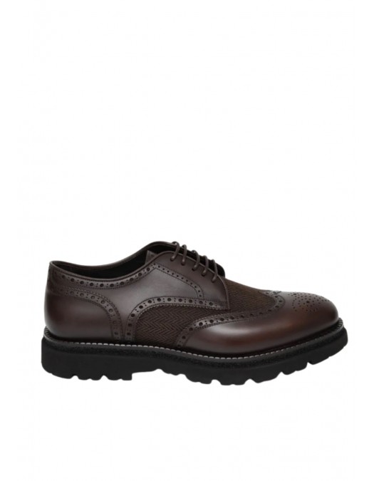 Pantofi FRANCESCHETTI, Brogue Style, Leather Detail, Dark Brown - 01280143087C886 Pantofi FRANCESCHETTI, Brogue Style, Leather Detail, Dark Brown - 01280143087C886