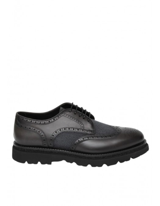 Pantofi FRANCESCHETTI, Brogue Style, Leather Detail, Black - 01280143087CB93 Pantofi FRANCESCHETTI, Brogue Style, Leather Detail, Black - 01280143087CB93