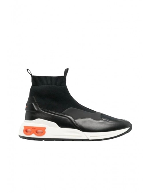 Sneakers SALVATORE FERRAGAMO, GANCINI SNEAKERS, High Top, Negru - 021219759720M