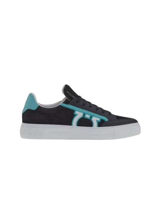 Sneakers SALVATORE FERRAGAMO, Ganici Logo Albastru - 02B726749493M