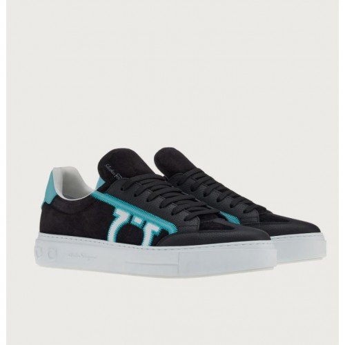 Sneakers SALVATORE FERRAGAMO, Ganici Logo Albastru