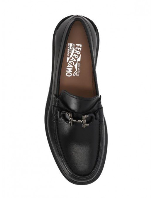 Pantofi SALVATORE FERRAGAMO, Ready Gancini Logo, Black - 02C4997351903E