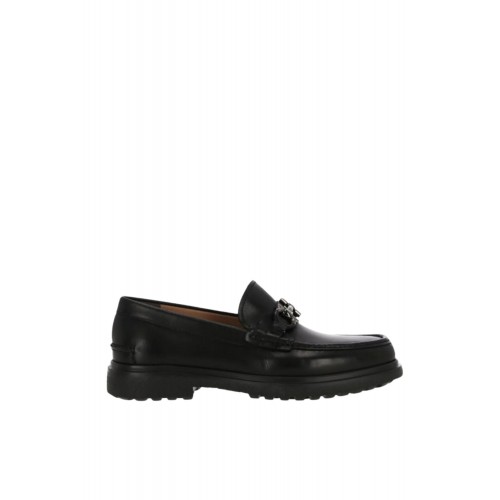 Pantofi SALVATORE FERRAGAMO, Ready Gancini Logo, Black Pantofi SALVATORE FERRAGAMO, Ready Gancini Logo, Black