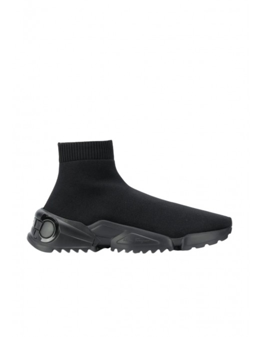 Sneakers FERRAGAMO, Stretch-knit sneakers, Black - 02C647737231M