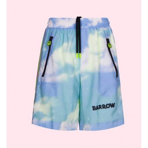 PANTALONI SCURTI BARROW, Nylon Shorts in Blue
