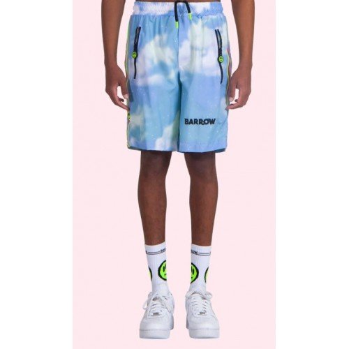 PANTALONI SCURTI BARROW, Nylon Shorts in Blue