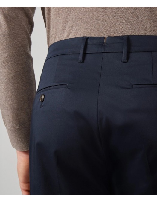 Pantaloni PAL ZILERI, Cotton Slim Fit Navy Blue - 031NW4001903001