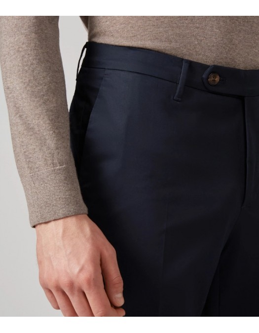 Pantaloni PAL ZILERI, Cotton Slim Fit Navy Blue - 031NW4001903001