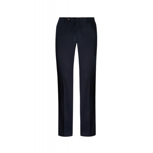 Pantaloni PAL ZILERI, Cotton Slim Fit Navy Blue