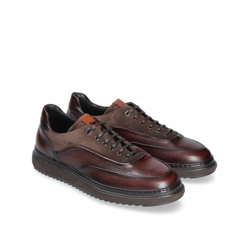 Pantofi Zegna, Leather Trio Design, Brown Pantofi Zegna, Leather Trio Design, Brown