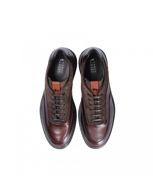 Pantogi Zegna, Leather Trio Design, Brown - 03250032499CB88