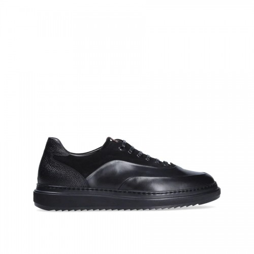 Pantofi Zegna, Leather Trio Design, Black Pantofi Zegna, Leather Trio Design, Black