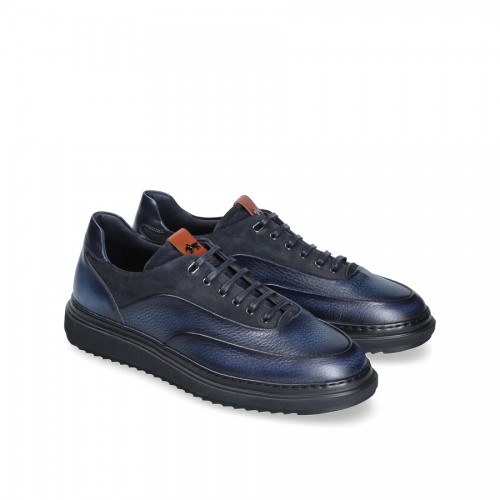 Pantofi Franceschetti, Leather Trio Design, Navy Blue Pantofi Franceschetti, Leather Trio Design, Navy Blue