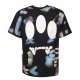 Tricou BARROW, Paint Multicolor Print, Black - 033945110