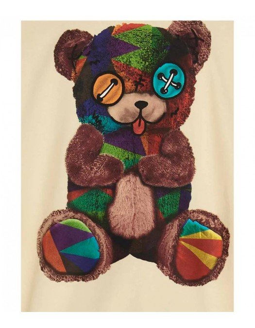 Hanorac BARROW, Teddy Bear Print, Cream - 034087BW004