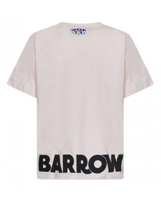 Tricou BARROW, Logo low pe spate, Light Pink - 034107BW008