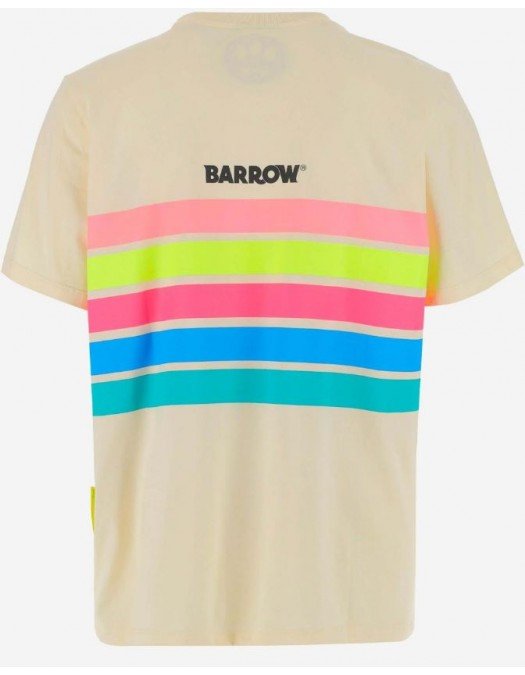 Tricou BARROW, Dungi multicolore, Cream - 034117BW004