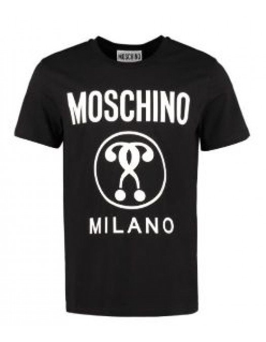 Tricou Moschino, Logo Moschino Milano, Black - 07062040A155