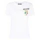 Tricou MOSCHINO, Imprimeu Trick or Chic, Alb - 07090540V1001 Tricou MOSCHINO, Imprimeu Trick or Chic, Alb - 07090540V1001