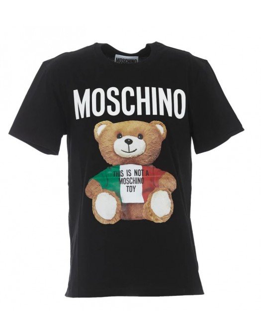 Tricou MOSCHINO, Imprimeu Tedy Bear, Negru - 07202040V1555