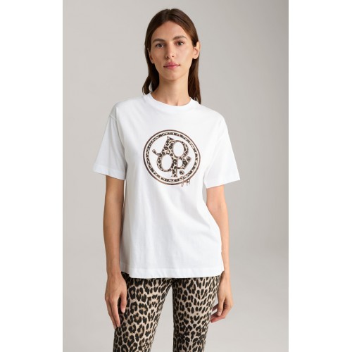 Tricou JOOP, Animal Print Logo, White