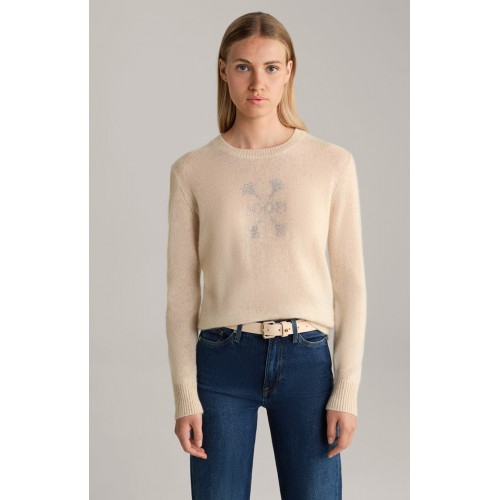 Pulover JOOP, Kasmir, Artistic Logo, Beige