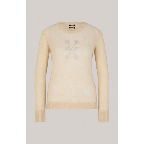 Pulover JOOP, Kasmir, Artistic Logo, Beige