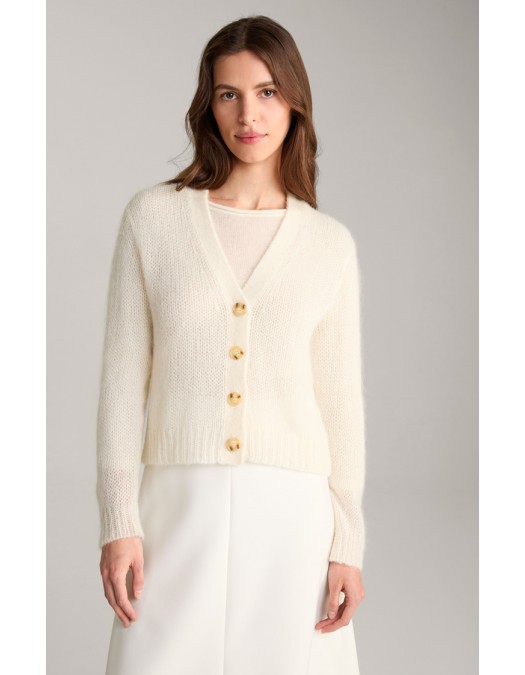 Pulover JOOP, Alpaca-Blend Cardigan, Beige - 10015666102