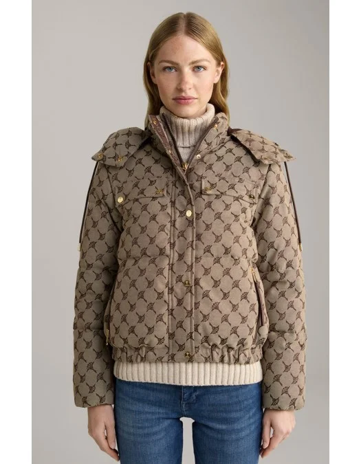 Geaca JOOP, Puffer Style, Pattern Insert, Brown - 10018465990