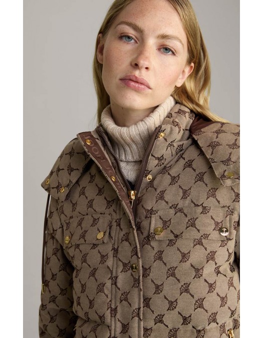 Geaca JOOP, Puffer Style, Pattern Insert, Brown - 10018465990