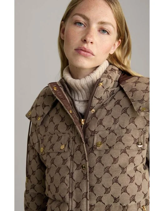 Geaca JOOP, Puffer Style, Pattern Insert, Brown - 10018465990