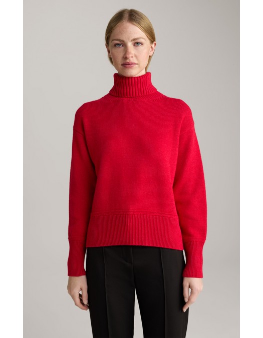 Pulover JOOP, Knitted Cashmere, Red - 10018594601