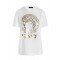 TRICOU VERSACE, Imprimeu Gold, Alb