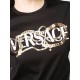TRICOU VERSACE, Logo Print Chain, Black - 10041531A029912B070