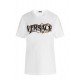 TRICOU VERSACE, Logo Print Chain, White - 10041531A029912W070