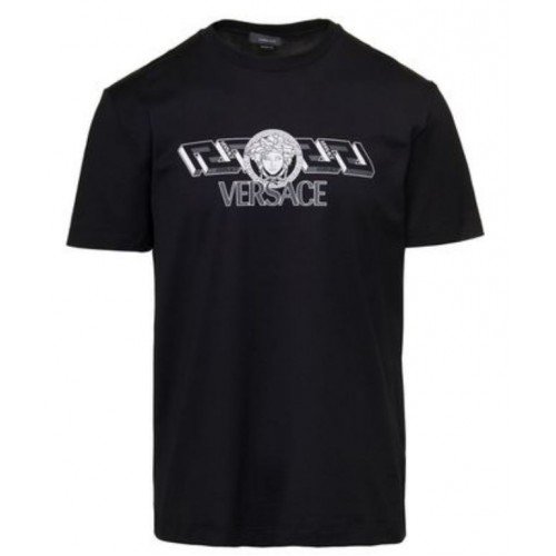 Tricou VERSACE, Greca Black Print, Negru