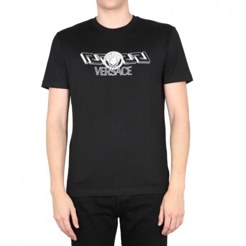 Tricou VERSACE, Greca Black Print, Negru Tricou VERSACE, Greca Black Print, Negru