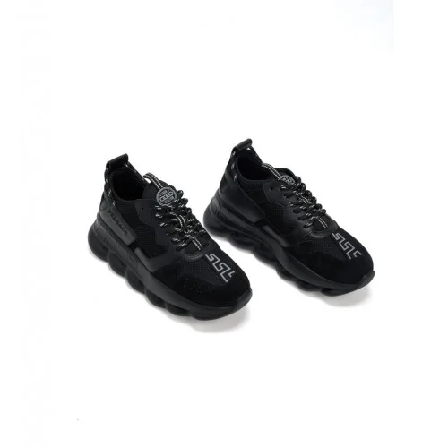 SNEAKERS VERSACE, CHAIN REACTION V2, All Black